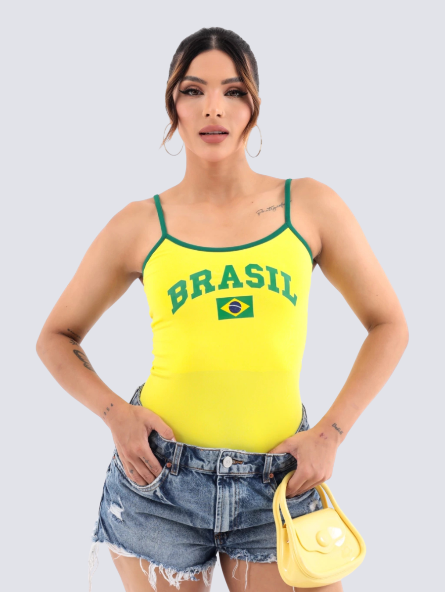 Regata Brasil Alça Fina