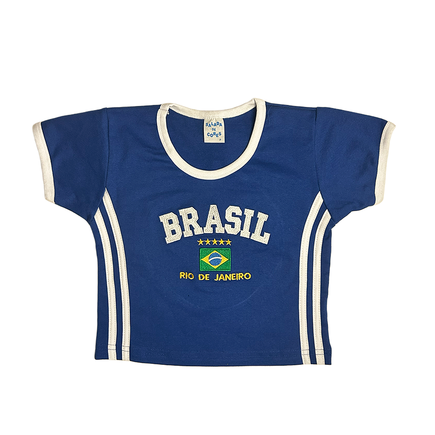 Camiseta BabyTee + Short Vintage Curto