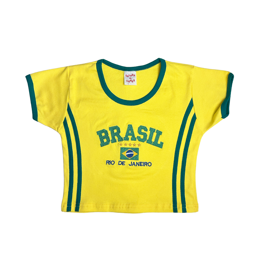 Camiseta BabyTee + Short Vintage Curto