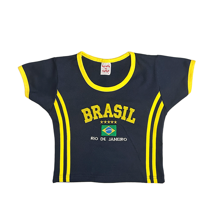 Camiseta BabyTee + Short Vintage Curto