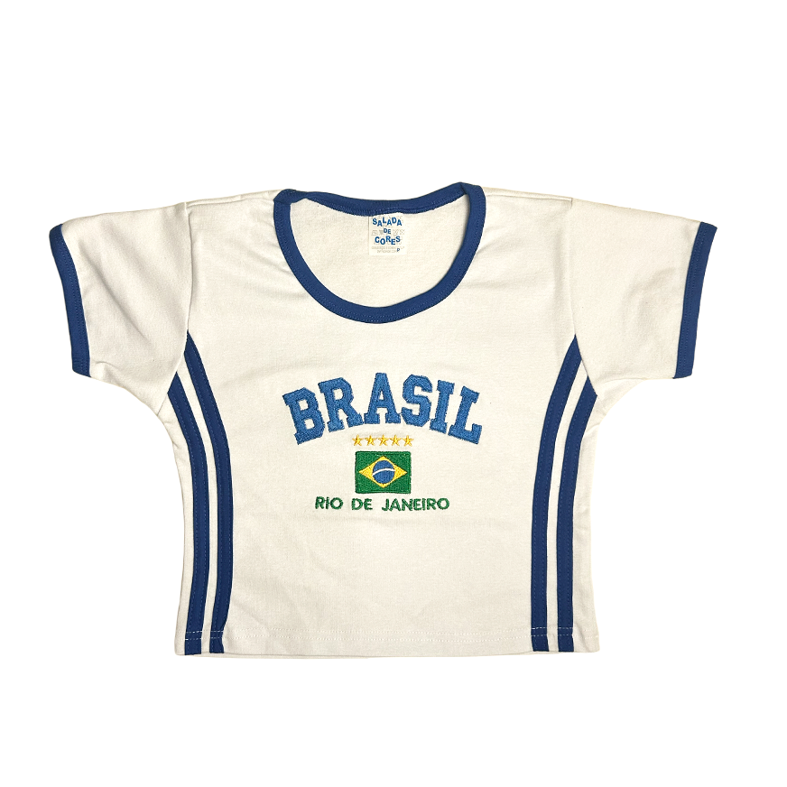 Camiseta BabyTee + Short Vintage Curto