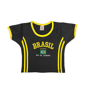 Camiseta BabyTee + Short Vintage Curto