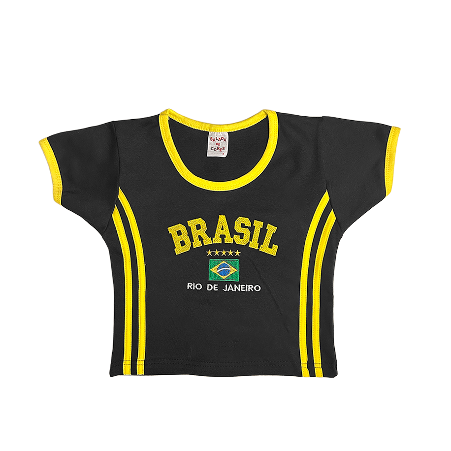 Camiseta BabyTee + Short Vintage Curto