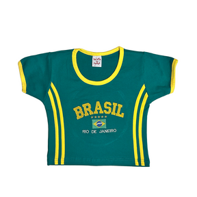 Camiseta BabyTee + Short Vintage Curto